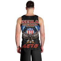 American Samoa Fautasi Men Tank Top Pago Pago Aeto and Iseula o le Moana of Fagatogo Black Color LT03 - Polynesian Pride