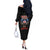 American Samoa Fautasi Off The Shoulder Long Sleeve Dress Pago Pago Aeto and Iseula o le Moana of Fagatogo Black Color - Polynesian Pride