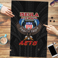 American Samoa Fautasi Puzzle Pago Pago Aeto and Iseula o le Moana of Fagatogo Black Color LT03 Black - Polynesian Pride