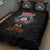 American Samoa Fautasi Quilt Bed Set Pago Pago Aeto and Iseula o le Moana of Fagatogo Black Color - Polynesian Pride