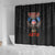 American Samoa Fautasi Shower Curtain Pago Pago Aeto and Iseula o le Moana of Fagatogo Black Color - Polynesian Pride