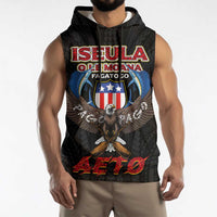 American Samoa Fautasi Sleeveless Hoodie Pago Pago Aeto and Iseula o le Moana of Fagatogo Black Color LT03 - Polynesian Pride