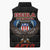 American Samoa Fautasi Sleeveless Puffer Jacket Pago Pago Aeto and Iseula o le Moana of Fagatogo Black Color - Polynesian Pride