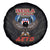 American Samoa Fautasi Spare Tire Cover Pago Pago Aeto and Iseula o le Moana of Fagatogo Black Color - Polynesian Pride