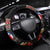 American Samoa Fautasi Steering Wheel Cover Pago Pago Aeto and Iseula o le Moana of Fagatogo Black Color - Polynesian Pride