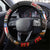 American Samoa Fautasi Steering Wheel Cover Pago Pago Aeto and Iseula o le Moana of Fagatogo Black Color - Polynesian Pride