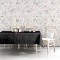 American Samoa Fautasi Tablecloth Pago Pago Aeto and Iseula o le Moana of Fagatogo Black Color LT03 - Polynesian Pride
