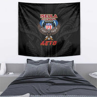 American Samoa Fautasi Tapestry Pago Pago Aeto and Iseula o le Moana of Fagatogo Black Color LT03 - Polynesian Pride