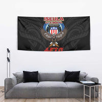 American Samoa Fautasi Tapestry Pago Pago Aeto and Iseula o le Moana of Fagatogo Black Color LT03 - Polynesian Pride