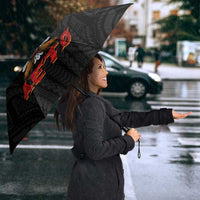 American Samoa Fautasi Umbrella Pago Pago Aeto and Iseula o le Moana of Fagatogo Black Color LT03 - Polynesian Pride