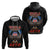 American Samoa Fautasi Zip Hoodie Pago Pago Aeto and Iseula o le Moana of Fagatogo Black Color - Polynesian Pride