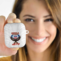 American Samoa Fautasi AirPods Case Pago Pago Aeto and Iseula o le Moana of Fagatogo White Color LT03 White - Polynesian Pride