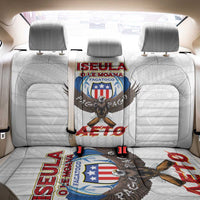 American Samoa Fautasi Back Car Seat Cover Pago Pago Aeto and Iseula o le Moana of Fagatogo White Color LT03 - Polynesian Pride
