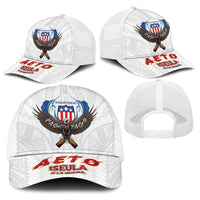 American Samoa Fautasi Baseball Net Cap Pago Pago Aeto and Iseula o le Moana of Fagatogo White Color LT03 - Polynesian Pride