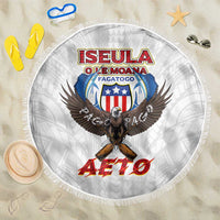 American Samoa Fautasi Beach Blanket Pago Pago Aeto and Iseula o le Moana of Fagatogo White Color LT03 One Size 150cm White - Polynesian Pride