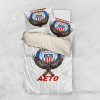 American Samoa Fautasi Bedding Set Pago Pago Aeto and Iseula o le Moana of Fagatogo White Color LT03 US Twin 172cm x 218cm White - Polynesian Pride