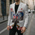 American Samoa Fautasi Blazer Pago Pago Aeto and Iseula o le Moana of Fagatogo White Color - Polynesian Pride