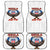American Samoa Fautasi Car Mats Pago Pago Aeto and Iseula o le Moana of Fagatogo White Color - Polynesian Pride