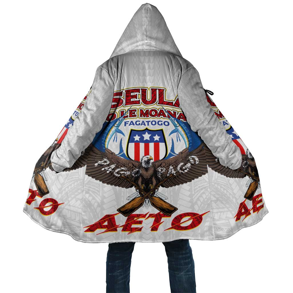 American Samoa Fautasi Cloak Pago Pago Aeto and Iseula o le Moana of Fagatogo White Color LT03 Unisex White - Polynesian Pride