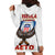 American Samoa Fautasi Hoodie Dress Pago Pago Aeto and Iseula o le Moana of Fagatogo White Color - Polynesian Pride