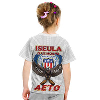 American Samoa Fautasi Kid T Shirt Pago Pago Aeto and Iseula o le Moana of Fagatogo White Color LT03 - Polynesian Pride