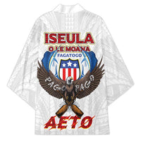 American Samoa Fautasi Kimono Pago Pago Aeto and Iseula o le Moana of Fagatogo White Color LT03 - Polynesian Pride