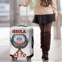 American Samoa Fautasi Luggage Cover Pago Pago Aeto and Iseula o le Moana of Fagatogo White Color LT03 - Polynesian Pride