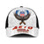 American Samoa Fautasi Mesh Trucker Cap Pago Pago Aeto and Iseula o le Moana of Fagatogo White Color - Polynesian Pride