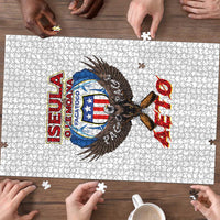 American Samoa Fautasi Puzzle Pago Pago Aeto and Iseula o le Moana of Fagatogo White Color LT03 - Polynesian Pride