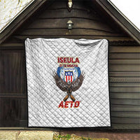American Samoa Fautasi Quilt Pago Pago Aeto and Iseula o le Moana of Fagatogo White Color LT03 - Polynesian Pride