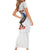 American Samoa Fautasi Short Sleeve Bodycon Dress Pago Pago Aeto and Iseula o le Moana of Fagatogo White Color - Polynesian Pride