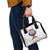 American Samoa Fautasi Shoulder Handbag Pago Pago Aeto and Iseula o le Moana of Fagatogo White Color - Polynesian Pride
