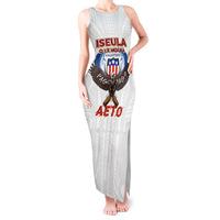 American Samoa Fautasi Tank Maxi Dress Pago Pago Aeto and Iseula o le Moana of Fagatogo White Color LT03 Women White - Polynesian Pride