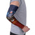 American Samoa Fautasi Arm Sleeves Pago Pago Aeto and Iseula o le Moana of Fagatogo Red-Blue - Polynesian Pride