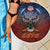 American Samoa Fautasi Beach Blanket Pago Pago Aeto and Iseula o le Moana of Fagatogo Red-Blue - Polynesian Pride
