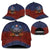 American Samoa Fautasi Classic Cap Pago Pago Aeto and Iseula o le Moana of Fagatogo Red-Blue - Polynesian Pride