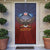 American Samoa Fautasi Door Cover Pago Pago Aeto and Iseula o le Moana of Fagatogo Red-Blue - Polynesian Pride