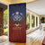 American Samoa Fautasi Door Cover Pago Pago Aeto and Iseula o le Moana of Fagatogo Red-Blue - Polynesian Pride