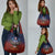 American Samoa Fautasi Grocery Bag Pago Pago Aeto and Iseula o le Moana of Fagatogo Red-Blue - Polynesian Pride