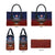 American Samoa Fautasi Leather Bag Pago Pago Aeto and Iseula o le Moana of Fagatogo Red-Blue - Polynesian Pride