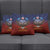 American Samoa Fautasi Pillow Cover Pago Pago Aeto and Iseula o le Moana of Fagatogo Red-Blue - Polynesian Pride