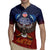 American Samoa Fautasi Rugby Jersey Pago Pago Aeto and Iseula o le Moana of Fagatogo Red-Blue - Polynesian Pride