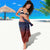 American Samoa Fautasi Sarong Pago Pago Aeto and Iseula o le Moana of Fagatogo Red-Blue - Polynesian Pride