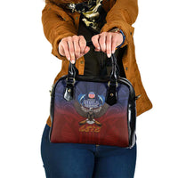 American Samoa Fautasi Shoulder Handbag Pago Pago Aeto and Iseula o le Moana of Fagatogo Red-Blue LT03 One Size Blue - Polynesian Pride