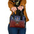 American Samoa Fautasi Shoulder Handbag Pago Pago Aeto and Iseula o le Moana of Fagatogo Red-Blue - Polynesian Pride