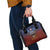American Samoa Fautasi Shoulder Handbag Pago Pago Aeto and Iseula o le Moana of Fagatogo Red-Blue - Polynesian Pride