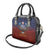 American Samoa Fautasi Shoulder Handbag Pago Pago Aeto and Iseula o le Moana of Fagatogo Red-Blue - Polynesian Pride