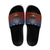 American Samoa Fautasi Slide Sandals Pago Pago Aeto and Iseula o le Moana of Fagatogo Red-Blue - Polynesian Pride