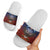 American Samoa Fautasi Slide Sandals Pago Pago Aeto and Iseula o le Moana of Fagatogo Red-Blue - Polynesian Pride