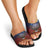 American Samoa Fautasi Slide Sandals Pago Pago Aeto and Iseula o le Moana of Fagatogo Red-Blue - Polynesian Pride